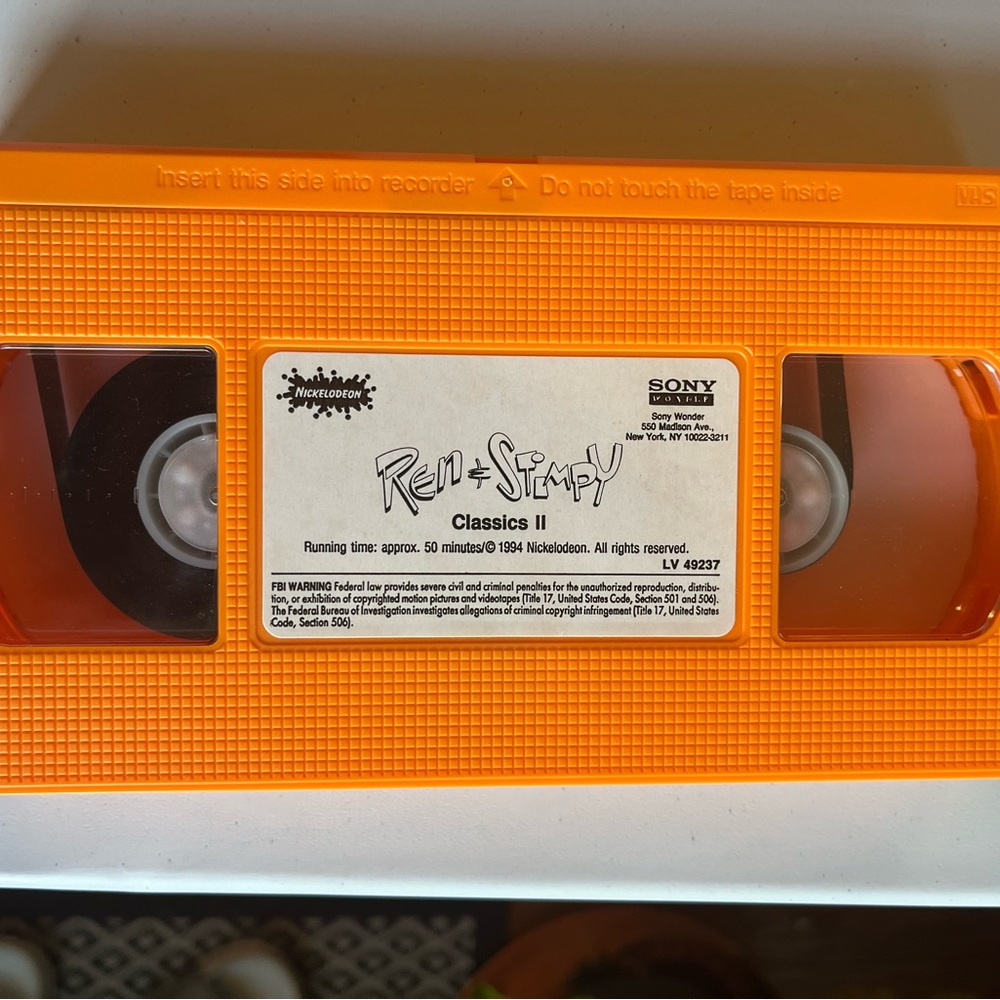 LOT of 3 Vtg Rare Ren & Stimpy Shows Nickelodeon VHS The Classics HTF TESTED - Picture 9 of 9